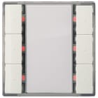 SIEMENS - UP 223/3 Taster 3-fach mit Status-LED neut DELTA i-system titanweiß