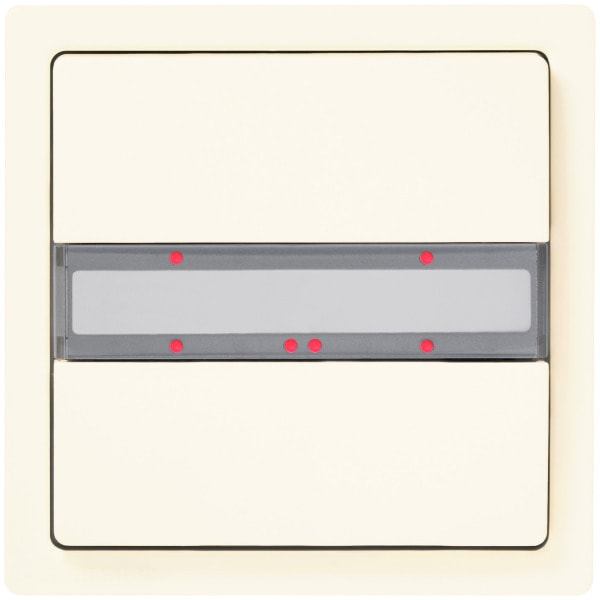 SIEMENS - UP 285/3 Taster 1-fach mit Status-LED neut DELTA style titanweiß