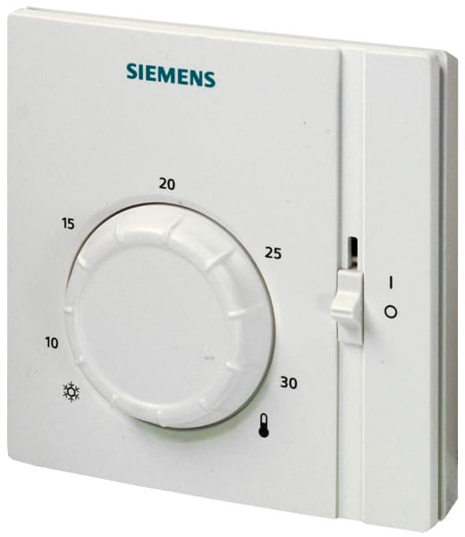 SIEMENS - Raumtemperaturregler 24-250VAC 8-30°C Ein/Aus-Sch.