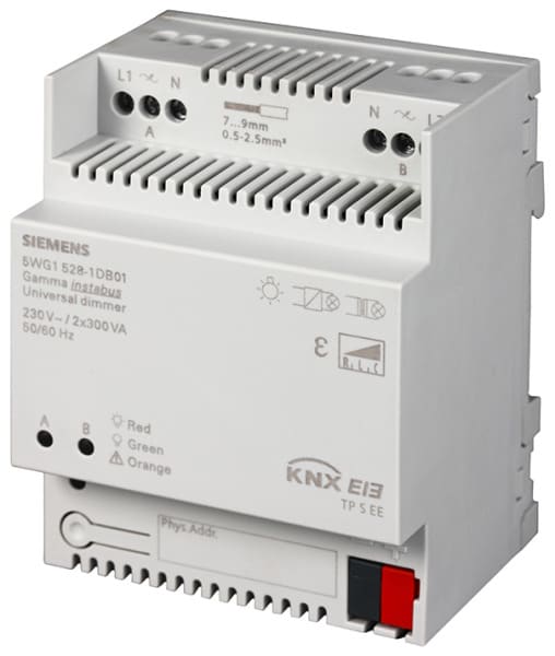 SIEMENS - N 528/01 KNX Universaldimmer, AC 230V, 2x300VA
