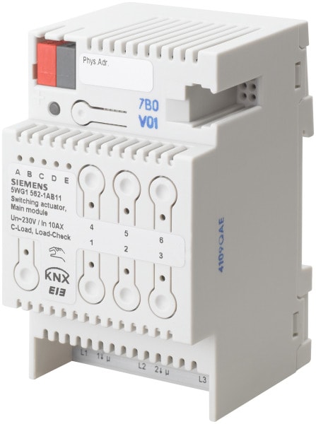 SIEMENS - N 562/11 Schaltaktor-Hauptmodul 3x 10AX C-Last Laststrom-Überwachung