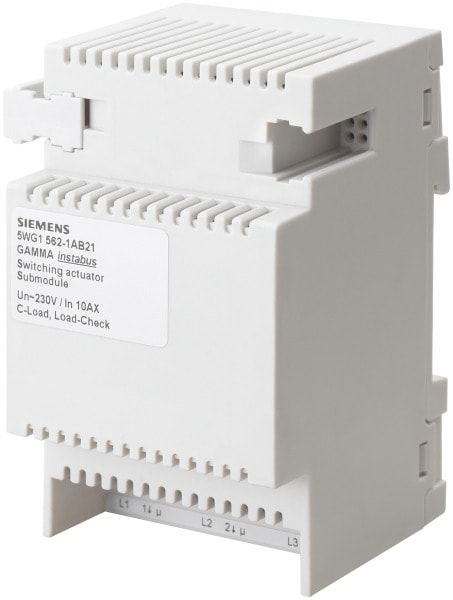 SIEMENS - N 562/21 Schaltaktor-Erweiterung 3x 10AX C-Last Laststrom-Überwachung
