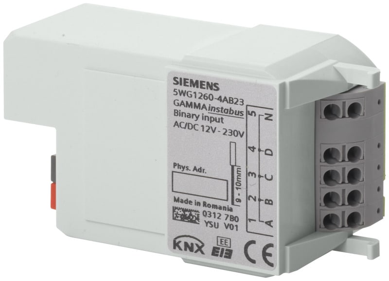 SIEMENS - RL 260/23 KNX Binäreingang 4-fach AC/DC 12V...230V als Einbaugerät