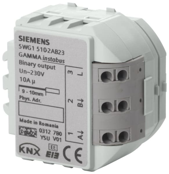 SIEMENS - RS 510/23 KNX Binärausgabegerät (Relais) 2x 10A AC230V als Einbaugerät