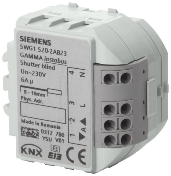 SIEMENS - RS 520/23 KNX Jalousieaktor 1x 6A AC230V als Einbaugerät