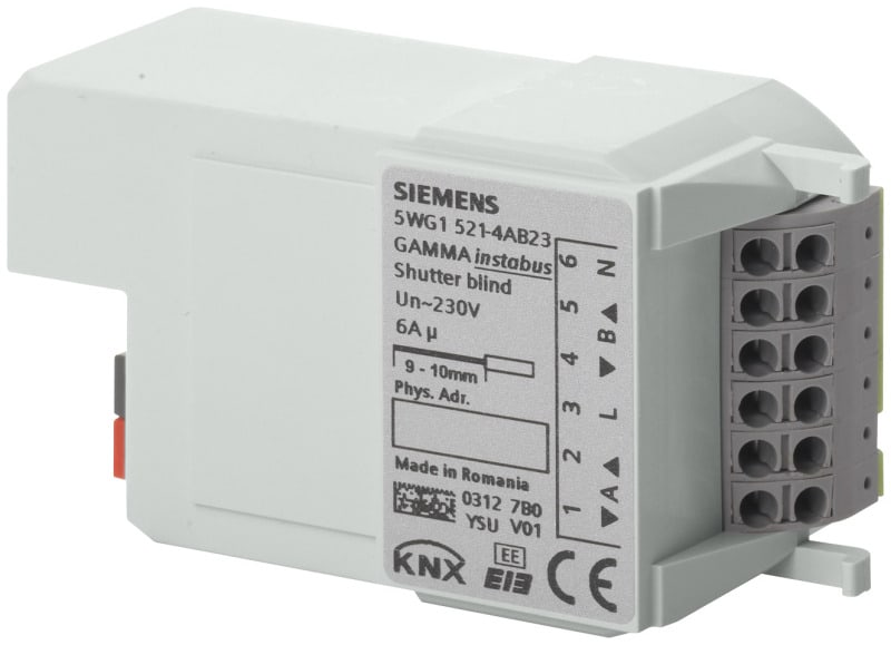 SIEMENS - RL 521/23 KNX Jalousieaktor 2x 6A AC230V als Einbaugerät