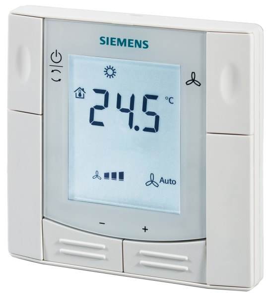 SIEMENS - Fan-Coil Regler LCD 5..40°C Einbau 2/4-Rohr 2/3-Pkt KNX