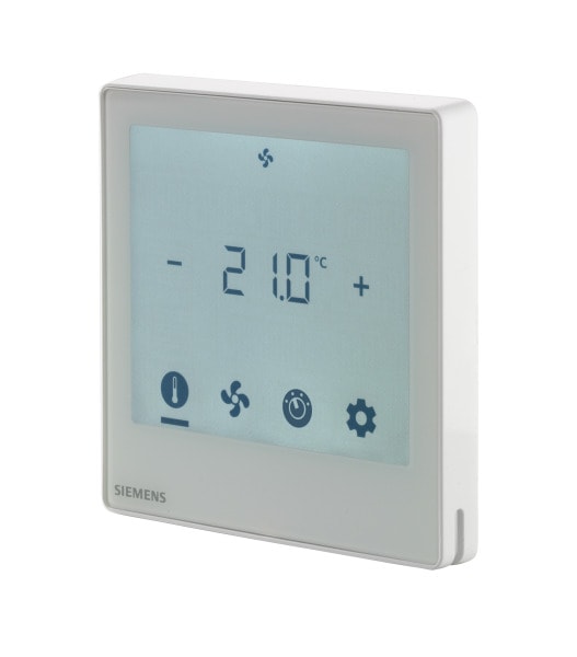 SIEMENS - Fan-Coil Regler Touchscreen 5..40°C Einbau 2/4-Rohr 2/3-Pkt KNX