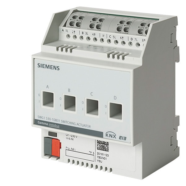 SIEMENS - N 530D31 Schaltaktor 4x AC 230V, 6AX, C-Last