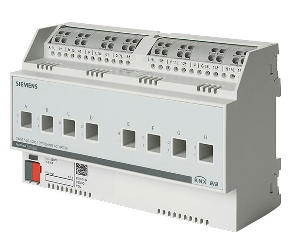 SIEMENS - N 530D51 Schaltaktor 8x AC 230V, 6AX, C-Last