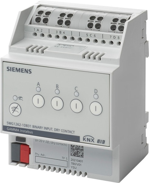 SIEMENS - N 262D31, Binäreingang 4 x potentialfreier Kontakt