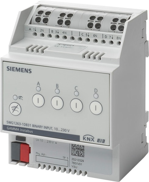 SIEMENS - N 263D31, Binäreingang 4 x AC/DC 10...230 V