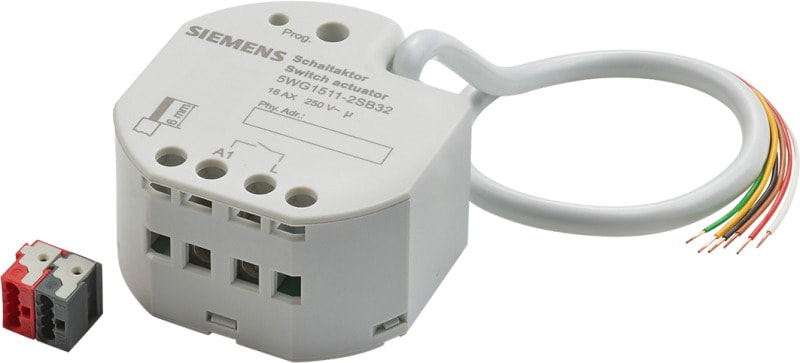SIEMENS - UP 511S32 Schaltaktor 1 x AC 230 V, 16 A, 3 x Binäreingang