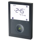 SIEMENS - Raumtemp.regler LCD 5..40°C DC0-10V/2Pkt FanCoil/Univ.KNX schwarz