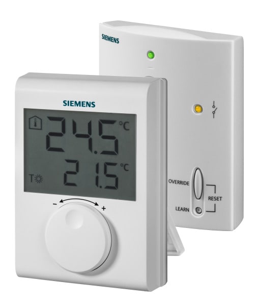SIEMENS - Raumtemperaturregler LCD 5..30°C 2-Pkt(TPI) Funk m. Empfänger