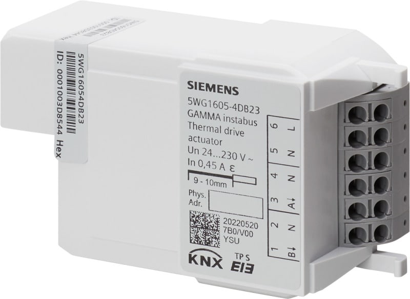 SIEMENS - RL 605D23 Thermoantriebaktor, 2 x AC 24-230 V, mit 2 integ, Reglern
