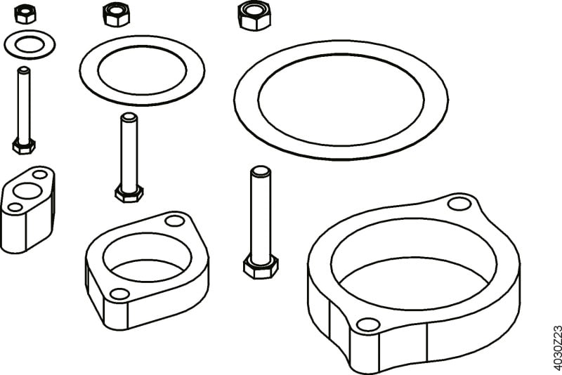 SIEMENS - Adapter, Flansch, PN16, DN100 für VXF43 auf VXF41.90