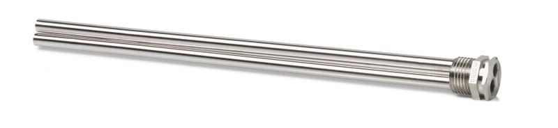 SIEMENS - Doppelschutzrohr 2xLW7 PN10 Ms vernickelt 280mm für RAZ-..J