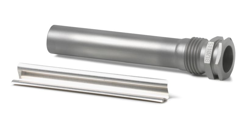 SIEMENS - Doppelschutzrohr LW15 PN16 Stahl V4A 100mm für RAZ-..J