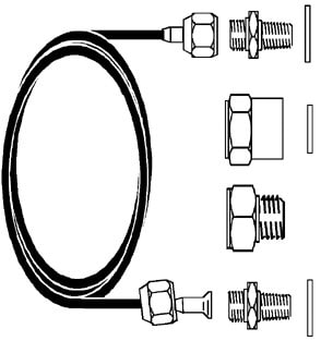 SIEMENS - Anschlussset Druckdifferenz für QBE63/64 1,5m Kapillare G1/2''
