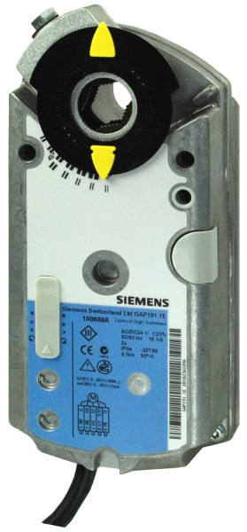 SIEMENS - Drehantrieb 24VAC/DC 2/3-P, 0/2-10VDC, 0/4-20mA 6Nm 90° 2s