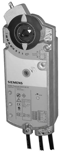 SIEMENS - Drehantrieb 24VAC 0-10V 18Nm 90° Federrückl. 2 Hilfsschalter