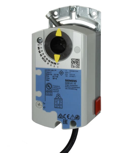 SIEMENS - Drehantrieb 24VAC/24..48VDC 0/2-10V 5Nm 90° Stellungsgeber