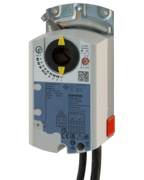 SIEMENS - Drehantrieb 24VAC/24..48VDC 2/3-P 10Nm 90° 2 Hilfsschalter