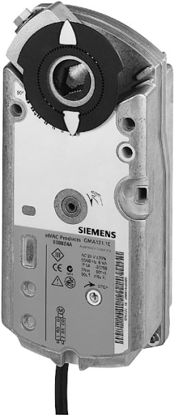 SIEMENS - Drehantrieb 24VAC 2-P 7Nm 90° Federrücklauf 2 Hilfsschalter