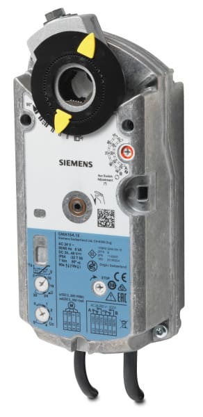 SIEMENS - Drehantrieb 24VAC 0-30V 7Nm 90° Federrückl. 2 Hilfsschalter