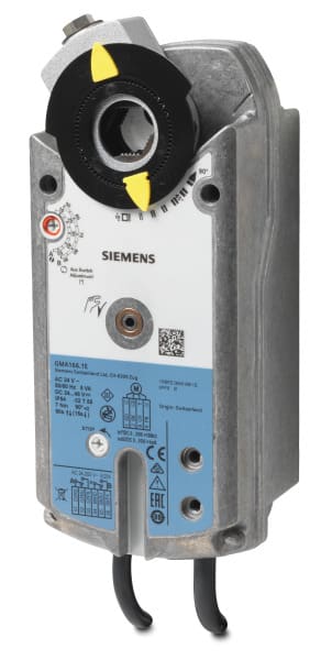 SIEMENS - Drehantrieb 24VAC 0-10V 7Nm 90° Federrückl. 2 Hilfsschalter