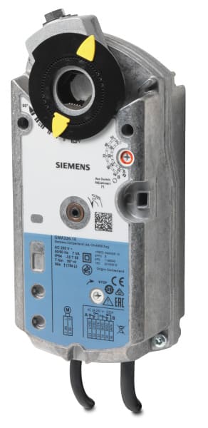 SIEMENS - Drehantrieb 230VAC 2-P 7Nm 90° Federrückl. 2 Hilfsschalter