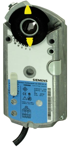 SIEMENS - Drehantrieb 24VACDC 2/3-P, 0/2-10VDC, 0/4-20mA 6Nm 90° 2s