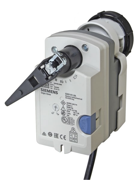 SIEMENS - Drehantr.für Kugelhähne VAI60../VBI60.. o.Notst.2Nm,AC/DC24V,0/2-10V