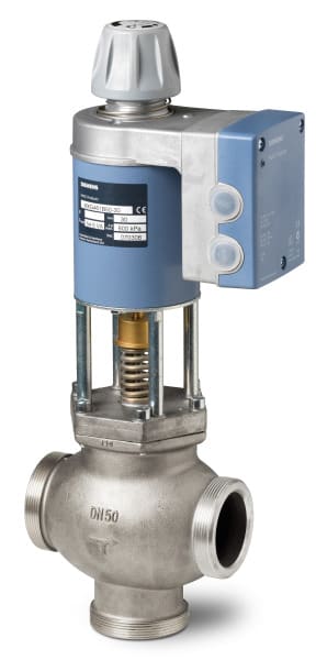 SIEMENS - Magnetventil 3-WEG PN16 DN40 Kvs=20 Edelstahlguss geschraubt
