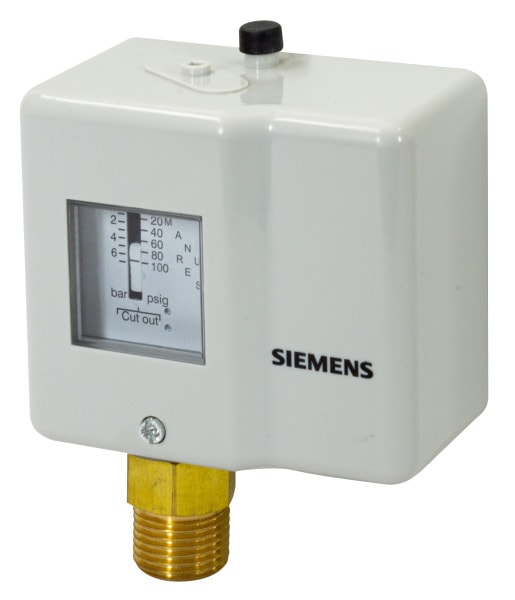 SIEMENS - Druckschalter Flüssig u. gasförmige Medien -0,3..7bar, manueller Reset