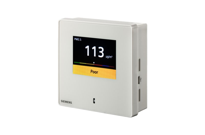 SIEMENS - Raumfühler Feinstaub PM2.5 und PM10 Display