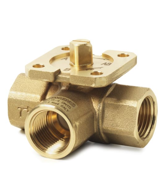 SIEMENS - Dreiweg-Regelkugelhahn PN40 DN15 Kvs=4 mit IG Rp 1/2''