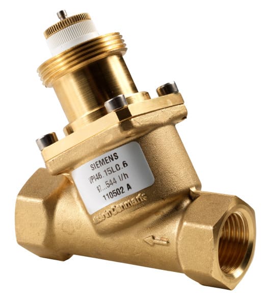 SIEMENS - Kombiventil m.dp-Regler,100..575 l/h, PN25,DN15,IG.