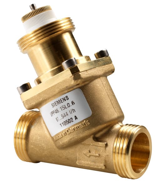 SIEMENS - Kombiventil m.dp-Regler,30..200 l/h, PN25,DN10,AG.
