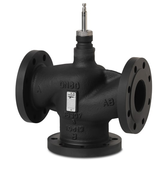 SIEMENS - Dreiwegventil PN40 DN15 kvs=2,5 Hub=20mm Stahlguss geflanscht