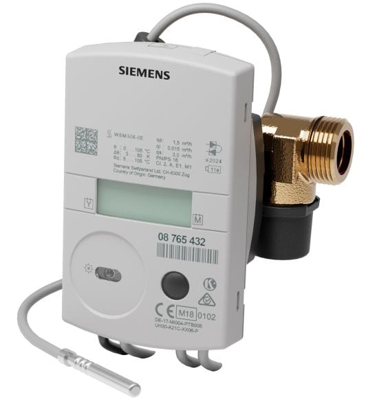 SIEMENS - Ultraschallwärmezähler 2,5m3/h M-Bus, MID Kl.2 130mm G1'' PN16 Batt.