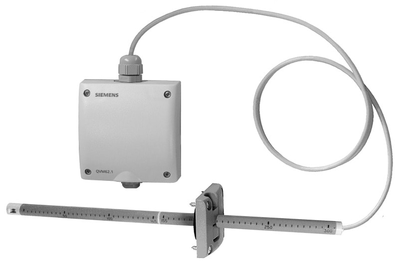 SIEMENS - Luftgeschwindigkeitsfühler 0-5/10/15m/s, DC0-10V/4-20mA, IP65