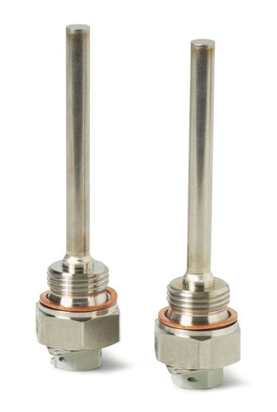 SIEMENS - Tauchhülsenpaar G ½ B'' AG, rostfrei, Ø6,2 x 92,5mm, f. 100mm Temp.fühler