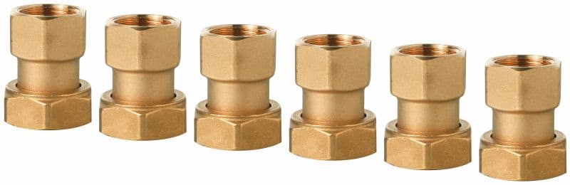 SIEMENS - Messingverschr. für VWG41.20.. 6weg KH, PN16 G1''/Rp3/4'', 6er-Set