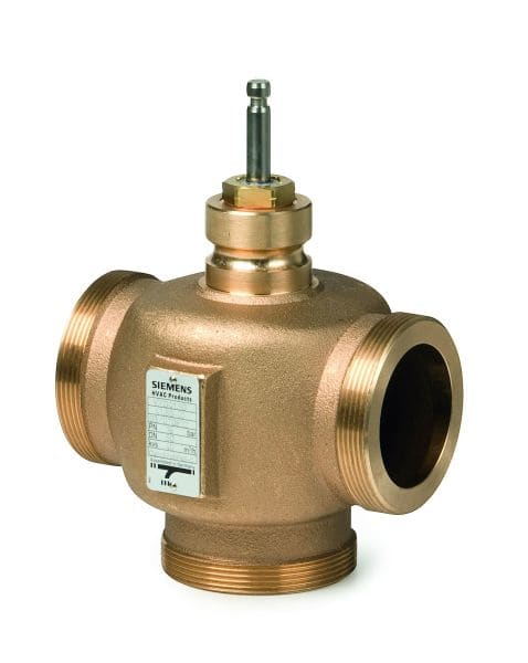 SIEMENS - Dreiwegventil PN16 DN15 kvs=2,5 Hub=20mm Rotguss geschraubt