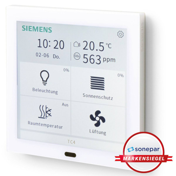 SIEMENS - MS! KNX Touch Control TC4, 4'' Touch Panel, weiß