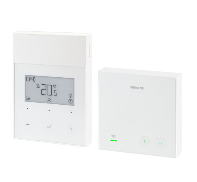 SIEMENS - Drahtloser Raumthermostat mit Zeitschaltprogrammm.TPI 2-/3-Punkt-Ausgang