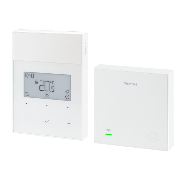 SIEMENS - Drahtloser Raumthermostat mit Zeitschaltprogramm kompatibel mit OpenTherm