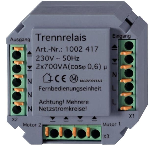 WAREMA - Trennrelais z. Betrieb mehrerer Sonnenschutzantriebe